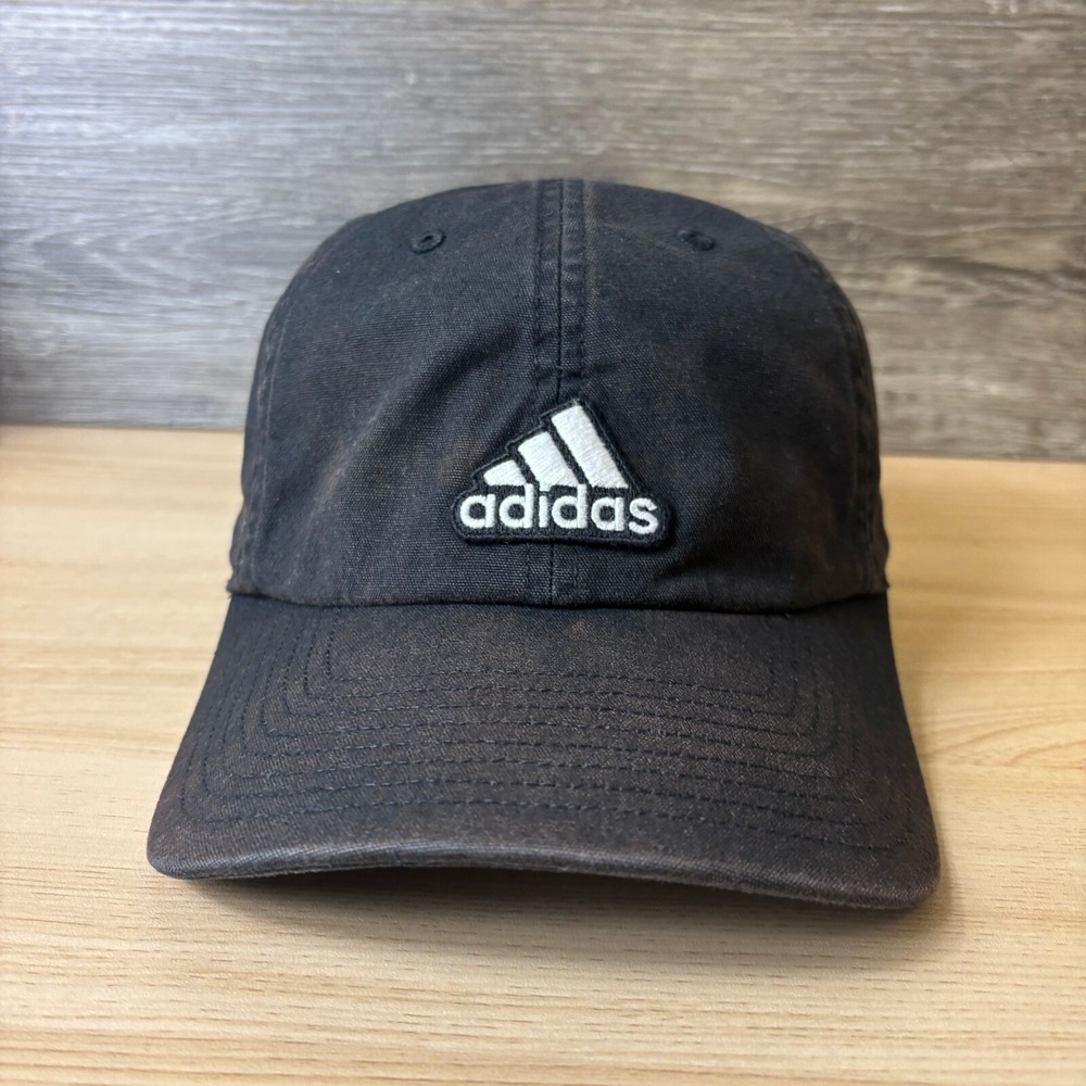 Adidas Hat Cap Strap Back Black Faded Adjustable